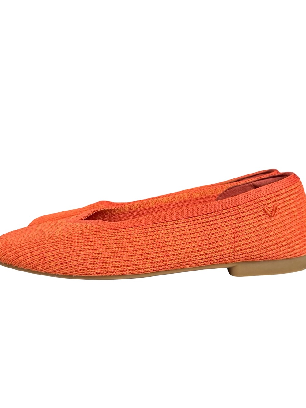 VIVAIA Margot 2.0 Square-Toe V-Cut Flats Orange Size 37.5 - Picture 5 of 11